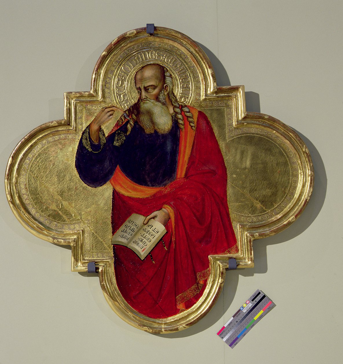 Aziz John (panelde tempera ve altın varak) by Bicci di Lorenzo