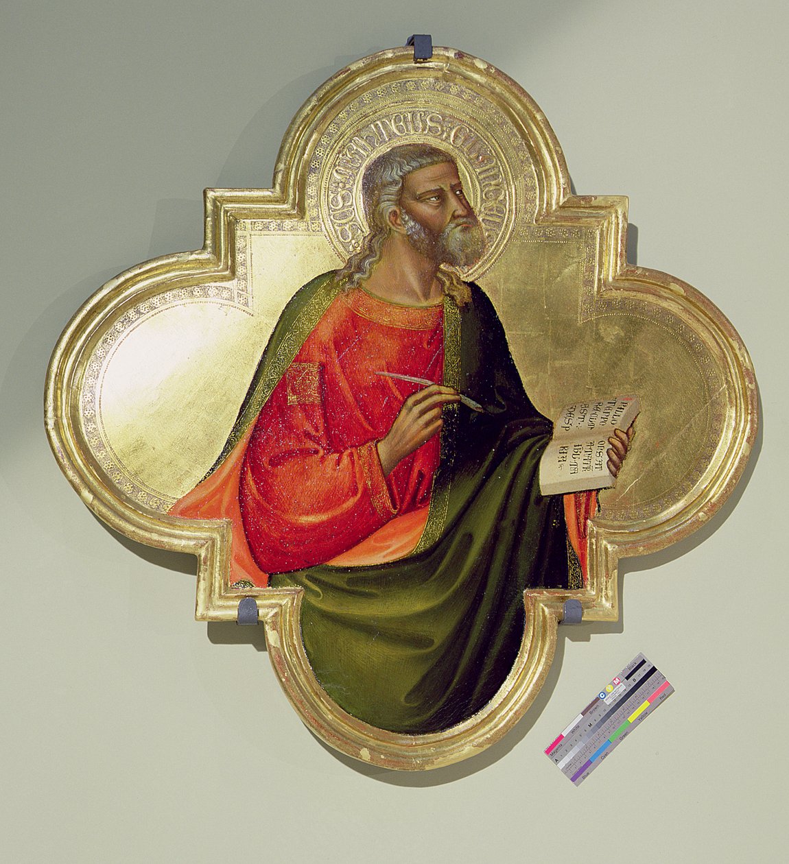 Aziz Mark (panelde tempera ve altın varak) by Bicci di Lorenzo