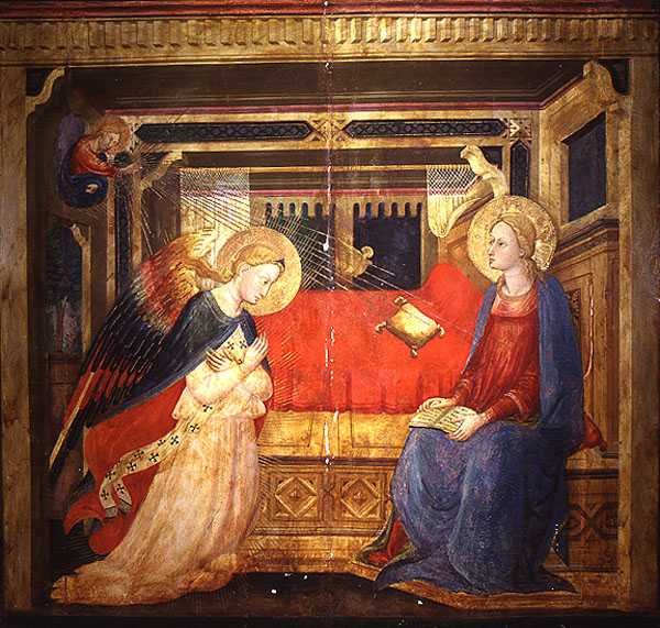 Müjde (panelde tempera) by Bicci di Lorenzo