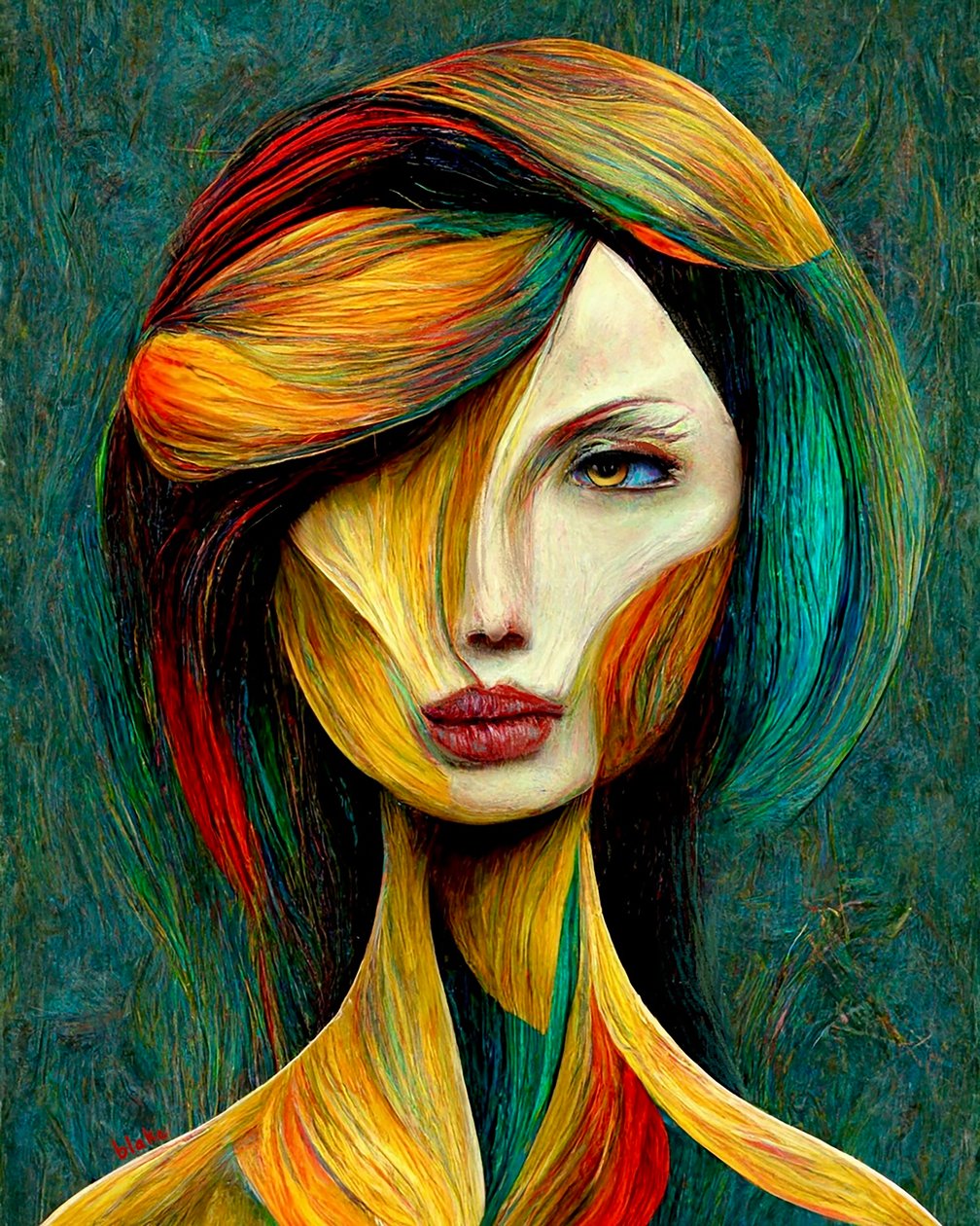 Kadınları Ağaca Dönüştürmek, yaklaşık 2022 (Dijital sanat) by Blake Munch