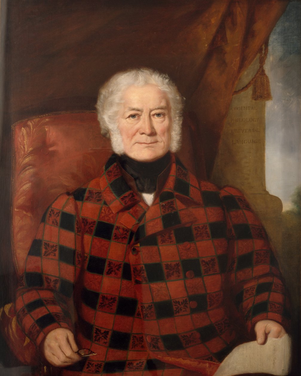 John Borthwick Gilchrist (1759-1841) (tuval üzerine yağlı boya) by Blanconi Blanconi
