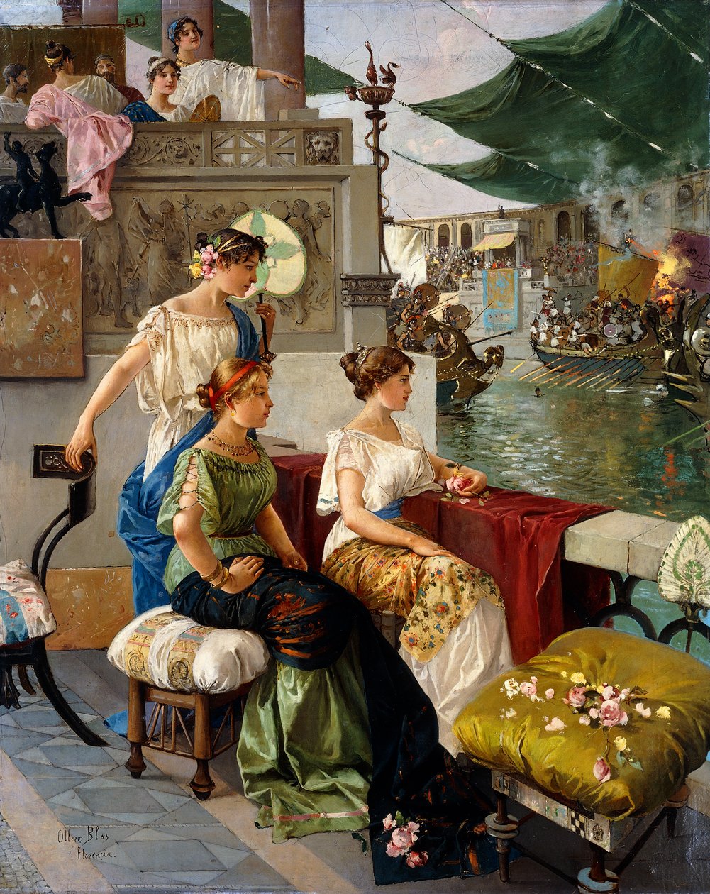 Bir Roma Gösterisi by Blas Olleros y Quintana