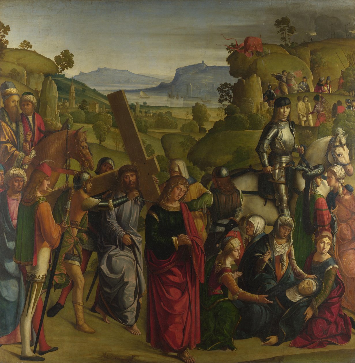 Haç taşıyan İsa ve bayılan Meryem Ana by Boccaccio Boccaccino