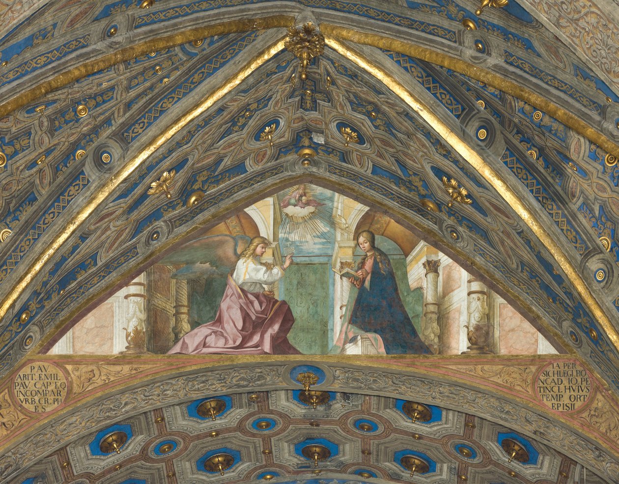 Apsis, Superarch, Boccaccio Boccaccino, Müjde 1506-07 by Boccaccio Boccaccino