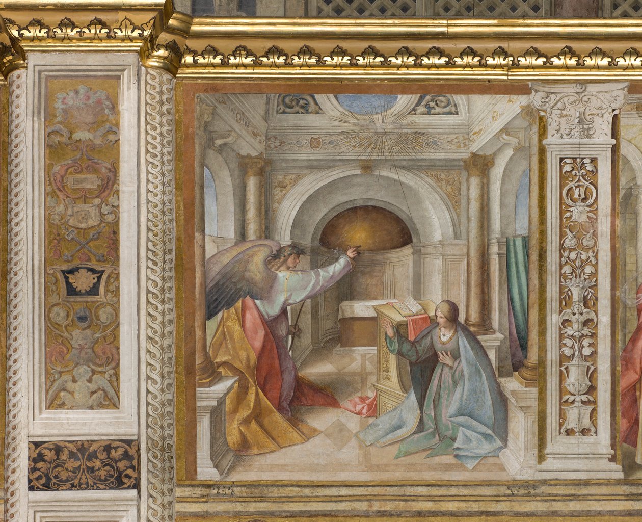 Orta Aave, Üçüncü Kuzey Açıklığı, Müjde, Boccaccio Boccaccino 1516-17 by Boccaccio Boccaccino