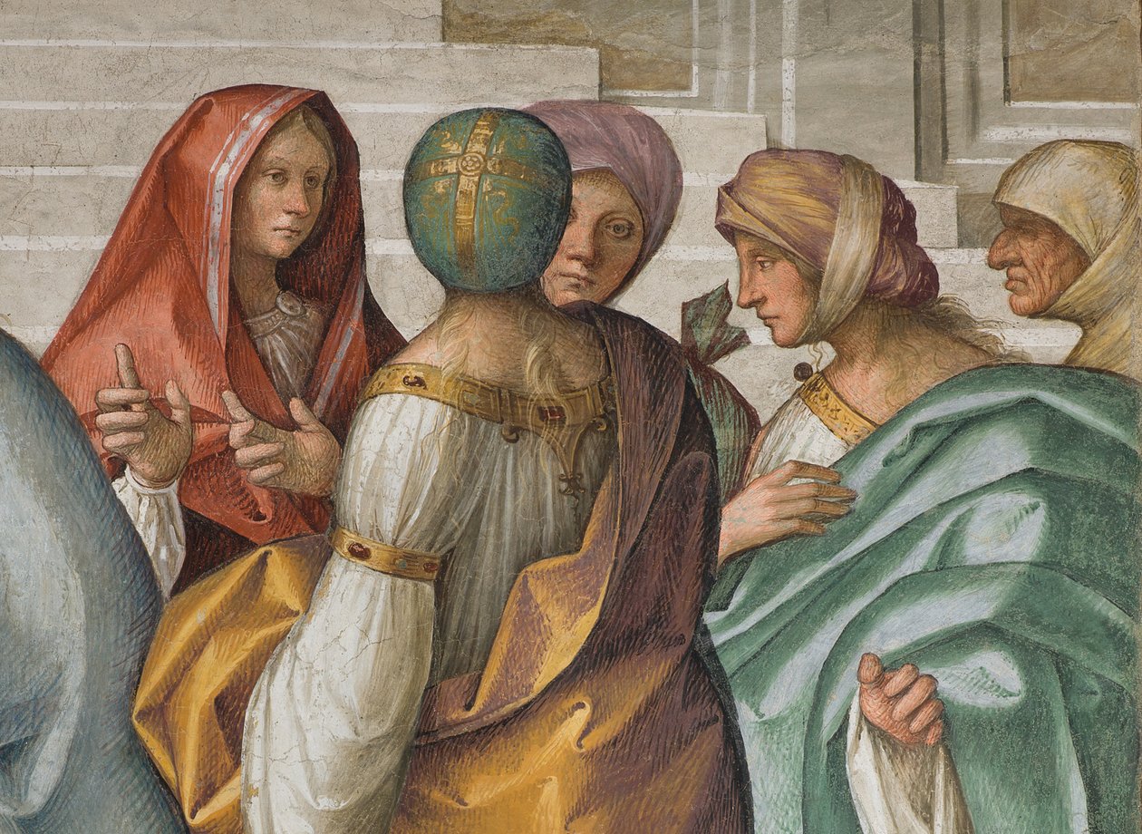 Orta Nef, İkinci Kuzey Açıklığı, Bakirenin Evliliği, Boccaccio Boccaccino 1514-15, Detay by Boccaccio Boccaccino