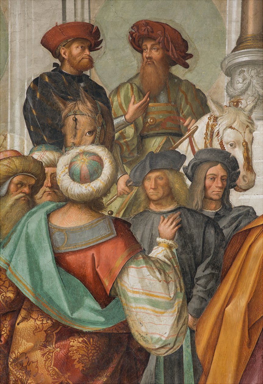 Orta Nef, İkinci Kuzey Açıklığı, Bakirenin Evliliği, Boccaccio Boccaccino 1514-15, Detay by Boccaccio Boccaccino