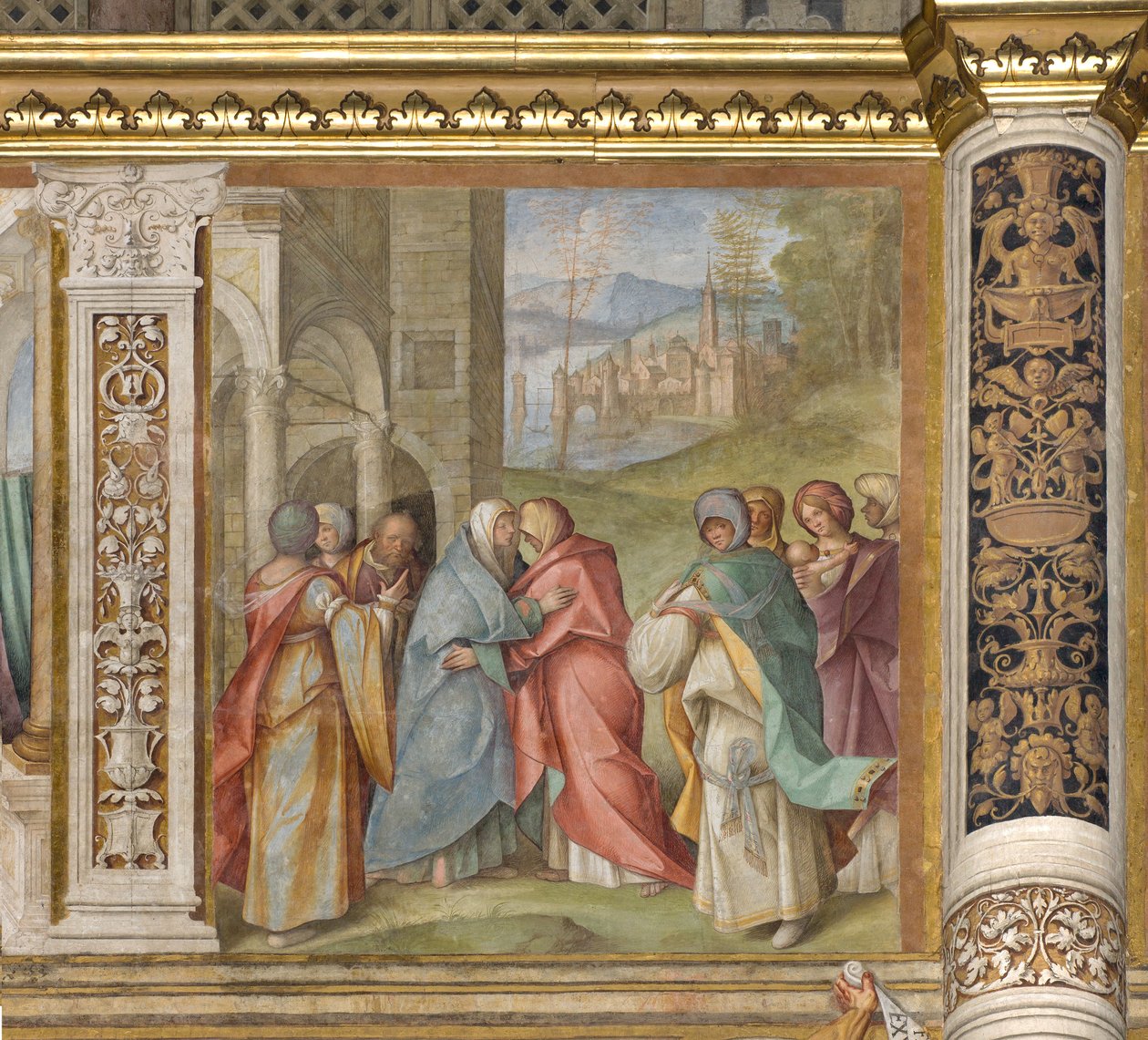 Orta Nef, Üçüncü Kuzey Açıklığı, Ziyaret, Boccaccio Boccaccino 1516-17 by Boccaccio Boccaccino