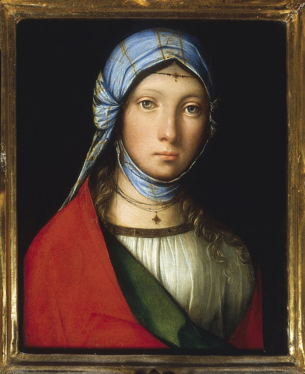 Gitane - Çingene Kızı - Boccaccino, Boccaccio (1468-1525) - c. 1505 - Ahşap üzerine yağlı boya - 24x19 - Uffizi Galerisi, Floransa by Boccaccio Boccaccino