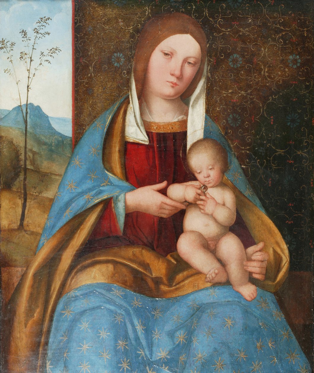 Madonna ve Çocuk (panel üzerine yağlıboya) by Boccaccio Boccaccino
