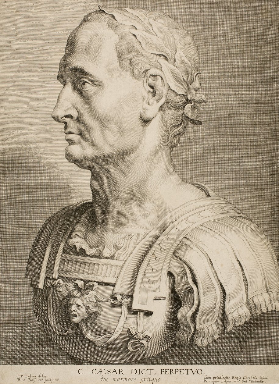 Julius Caesar, Daimi Diktatör, On İki Ünlü Yunan ve Romalı Adamdan, c.1633 by Boetius Adams Bolswert