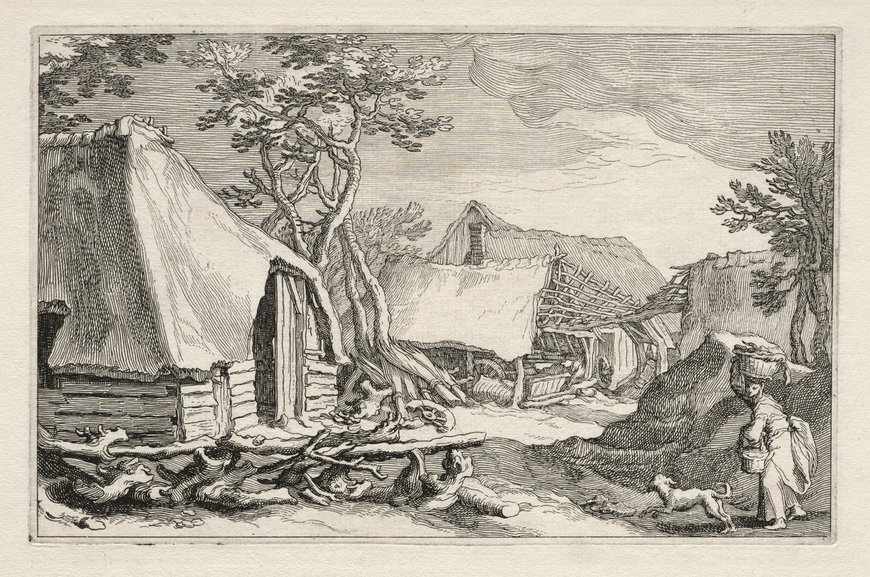 Çiftlik Evleri ile Peyzaj by Boetius Adams Bolswert