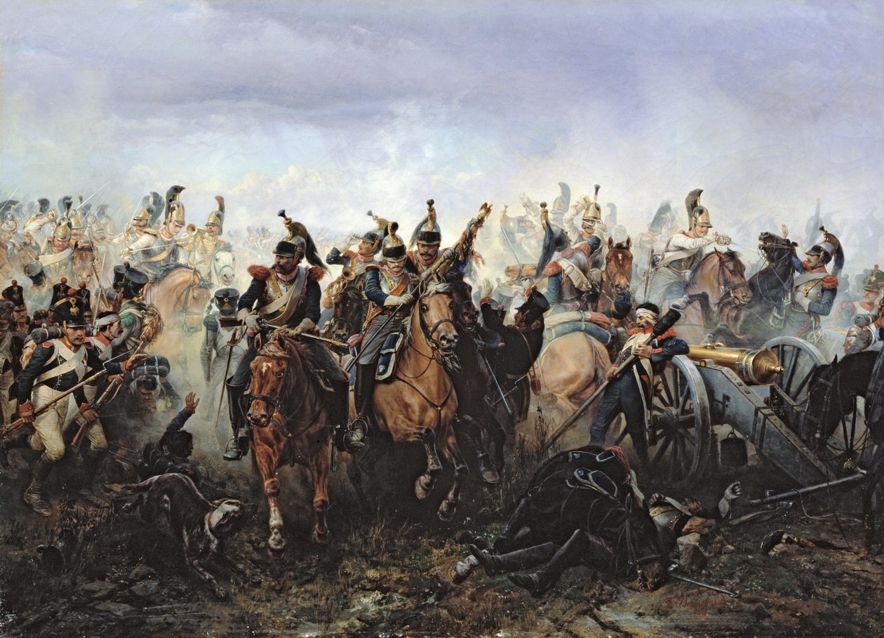 La Fere-Champenoise Savaşı, 25 Mart 1814, 1891 by Bogdan Willewalde