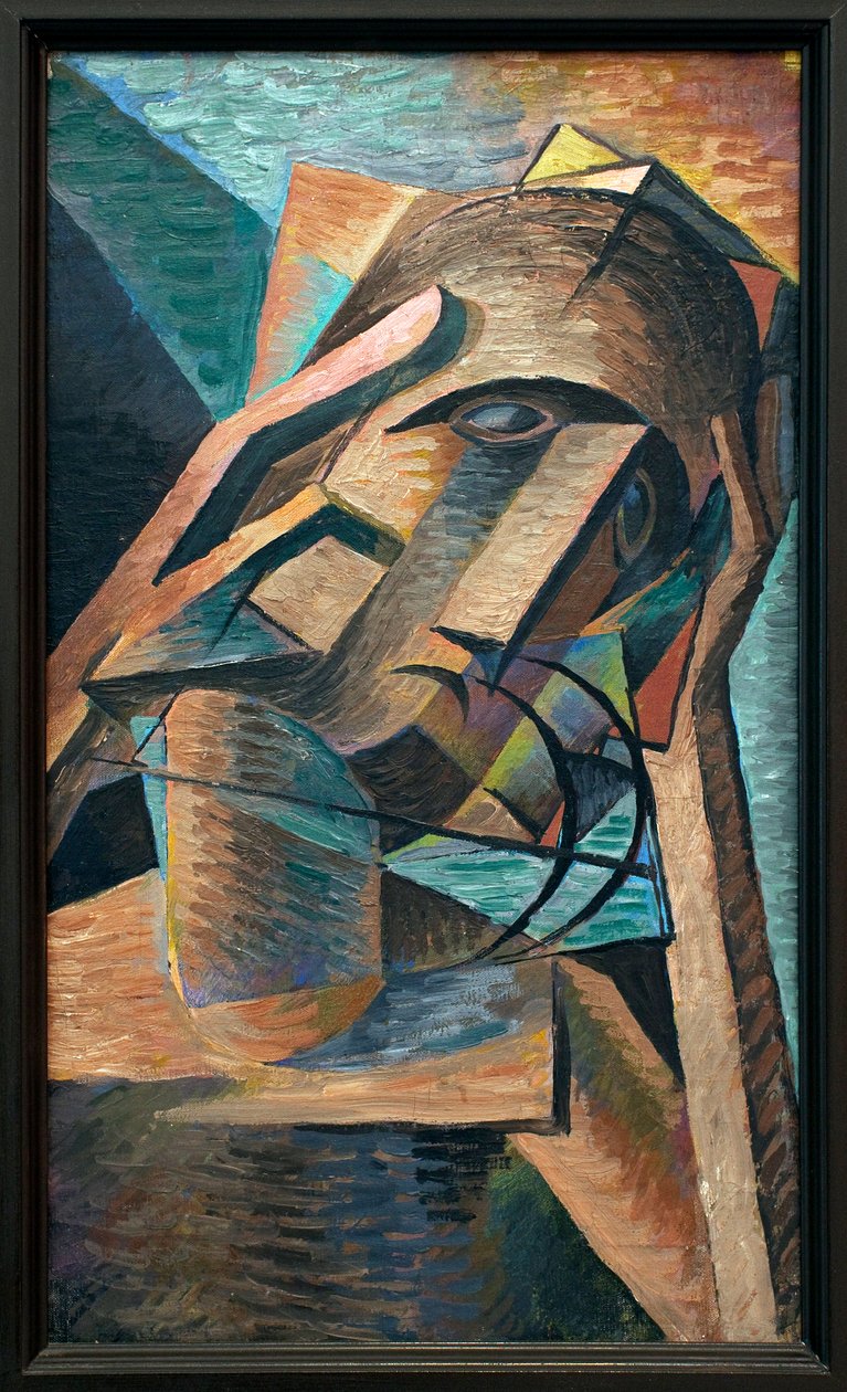 Meditasyon. Resim Bohumil Kubista (1884-1918), Tuval Üzerine Yağlıboya 1915. Çek Sanatı 20. yüzyıl. Veletrzni Sarayı (Fuar Sarayı), Prag (Çek Cumhuriyeti). by Bohumil Kubišta