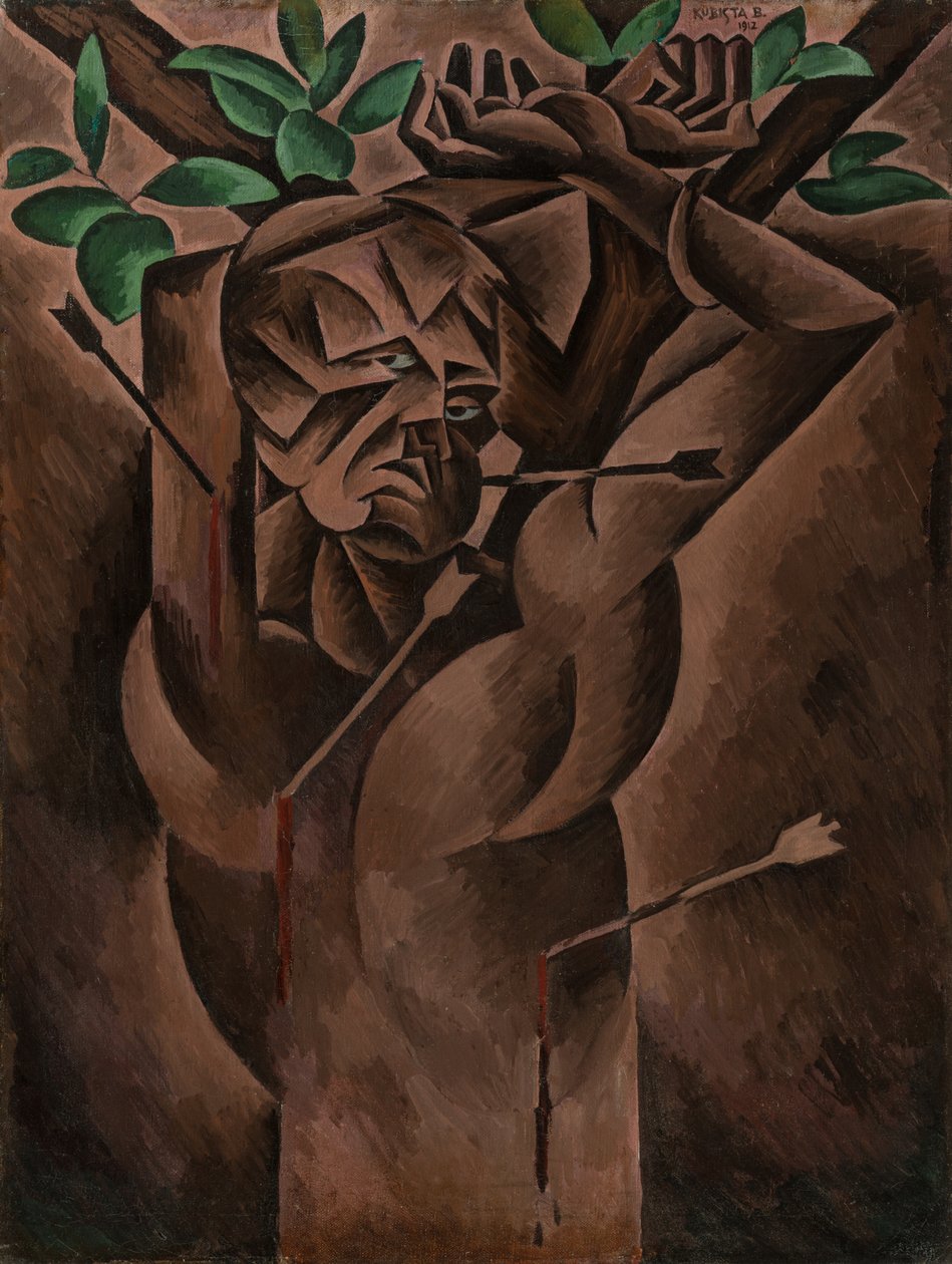 Aziz Sebastian, 1912 by Bohumil Kubišta