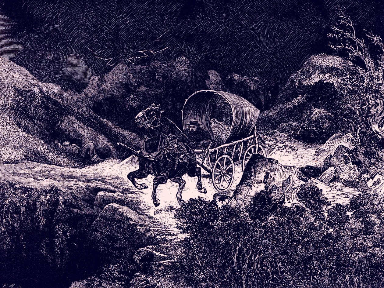 Kaliforniya vagonu gece yolculuğu by Bohuslav Kroupa