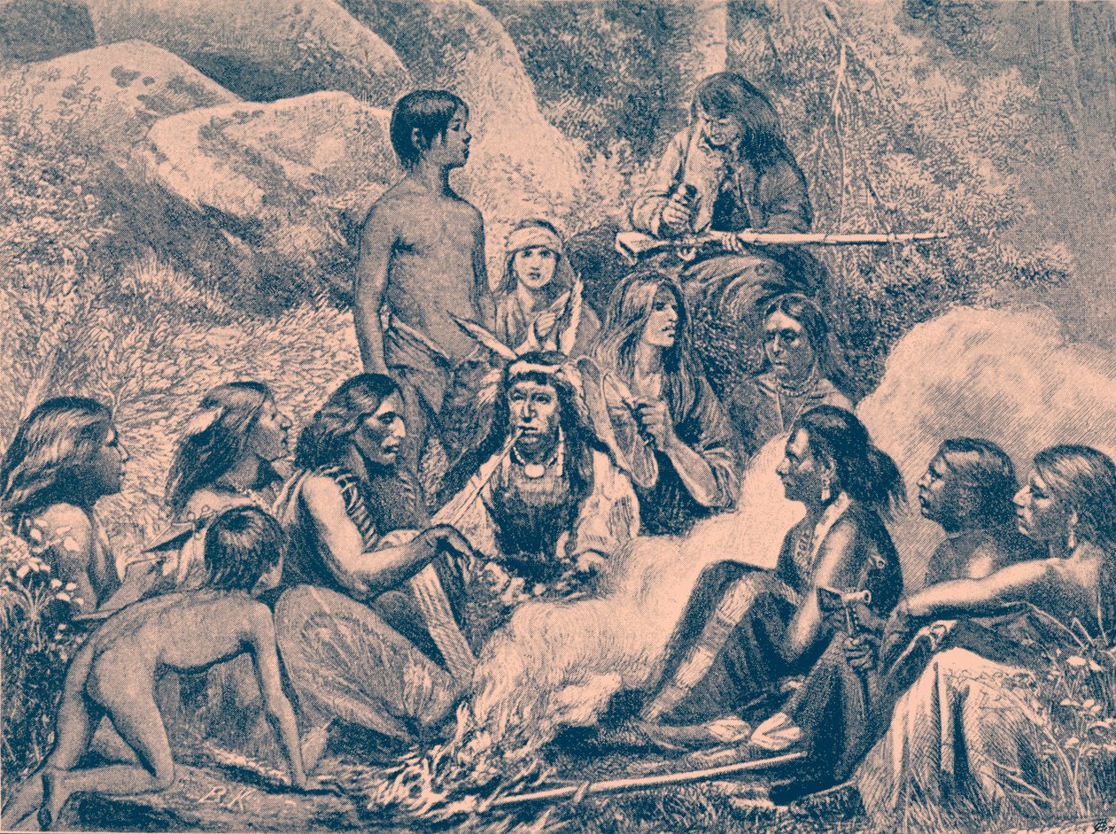 Navajo Kızılderili kampı by Bohuslav Kroupa