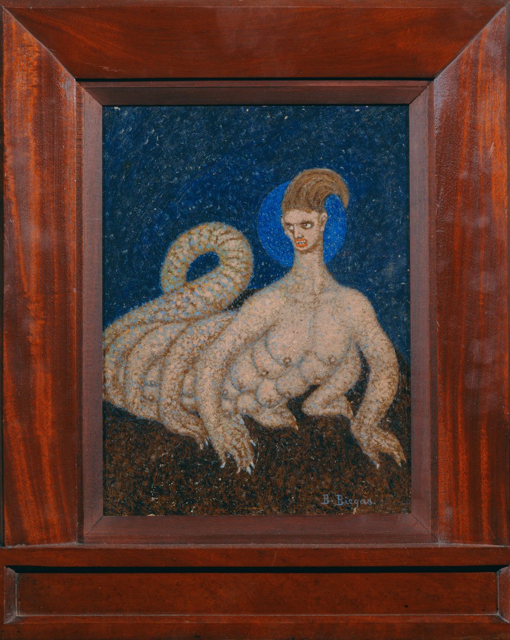 Görkemli vampir (karton üzerine yağlıboya) by Boleslaw Biegas