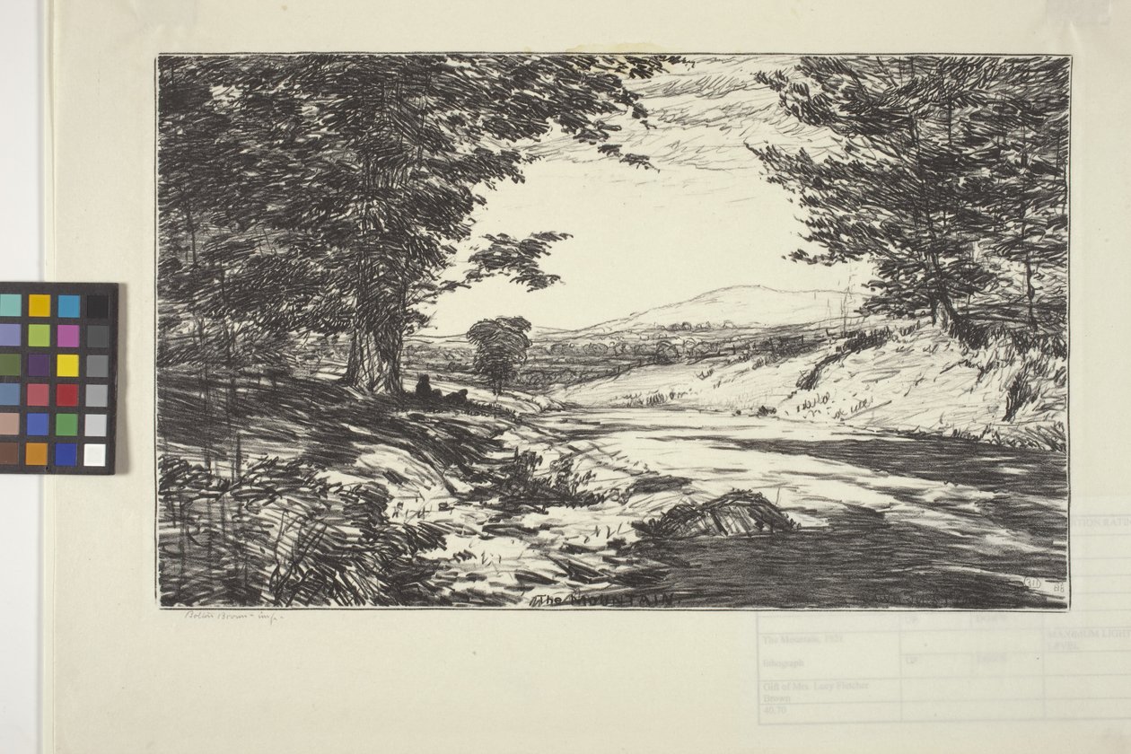 Dağ (kağıt üzerine mürekkep) by Bolton Coit Brown