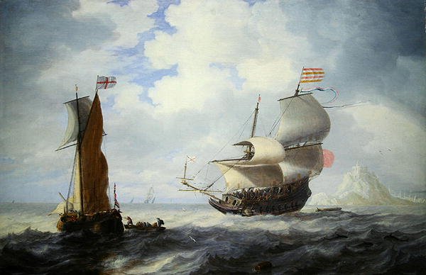 Bir Deniz (tuval üzerine yağlı boya) by Bonaventura Peeters
