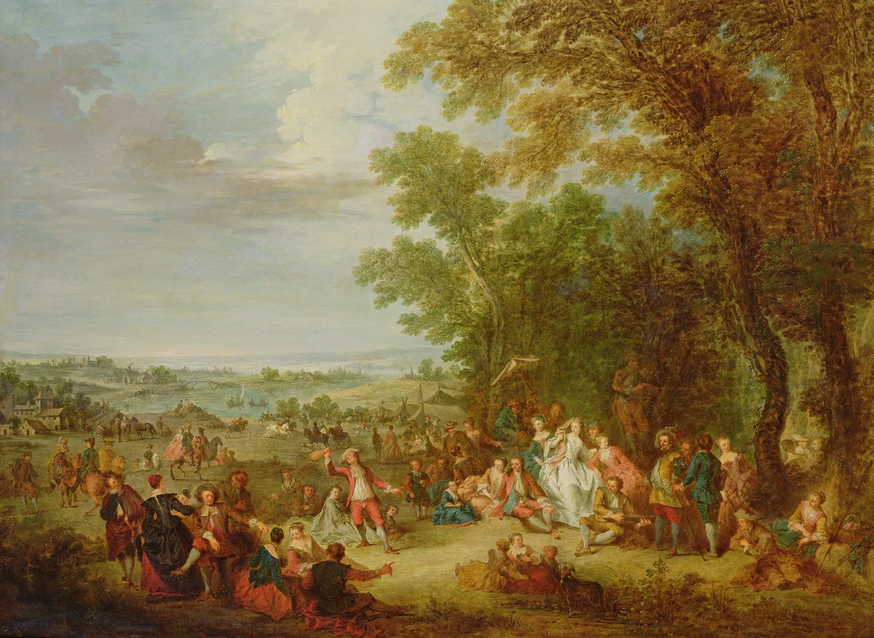 Fete Champetre, 1728 by Bonaventure de Bar