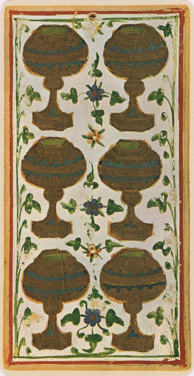 Kupa Altı, 'Visconti' destesinden bir tarot kartının tıpkıbasımı, 1441-47 by Bonifacio Bembo