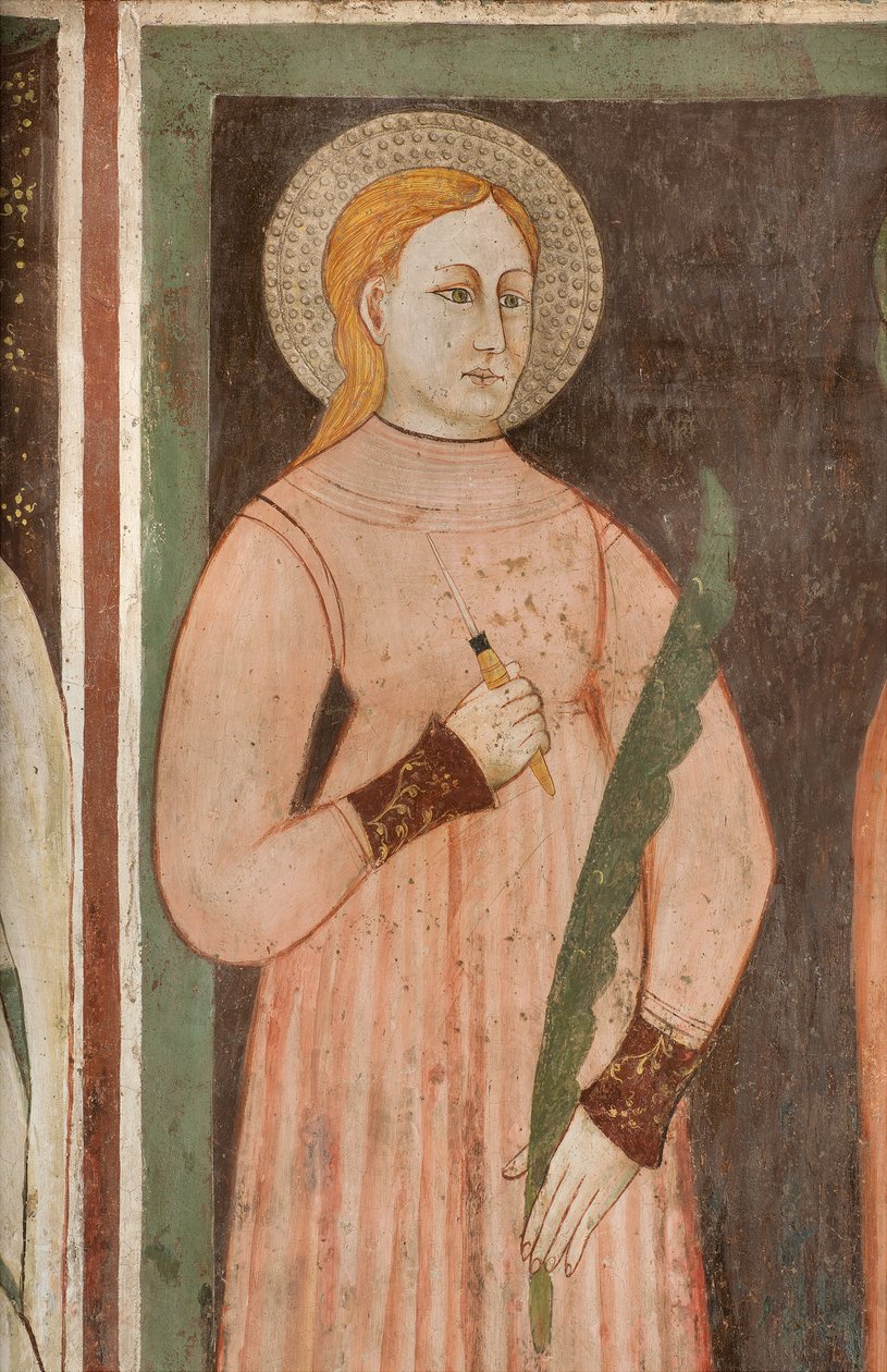 Kuzey Transept, Başmelek Aziz Michael Sunağı, Altarpiece Arkasında Bonifacio Bembo Freskleri, Sant