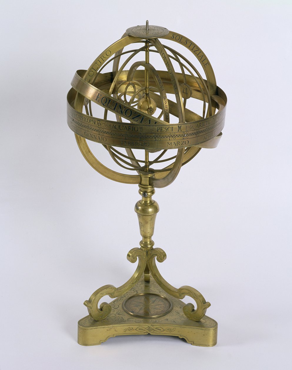 Kopernik sisteminin bir Armillary Sphere, 1764 (bronz) by Bonifazio Borsari