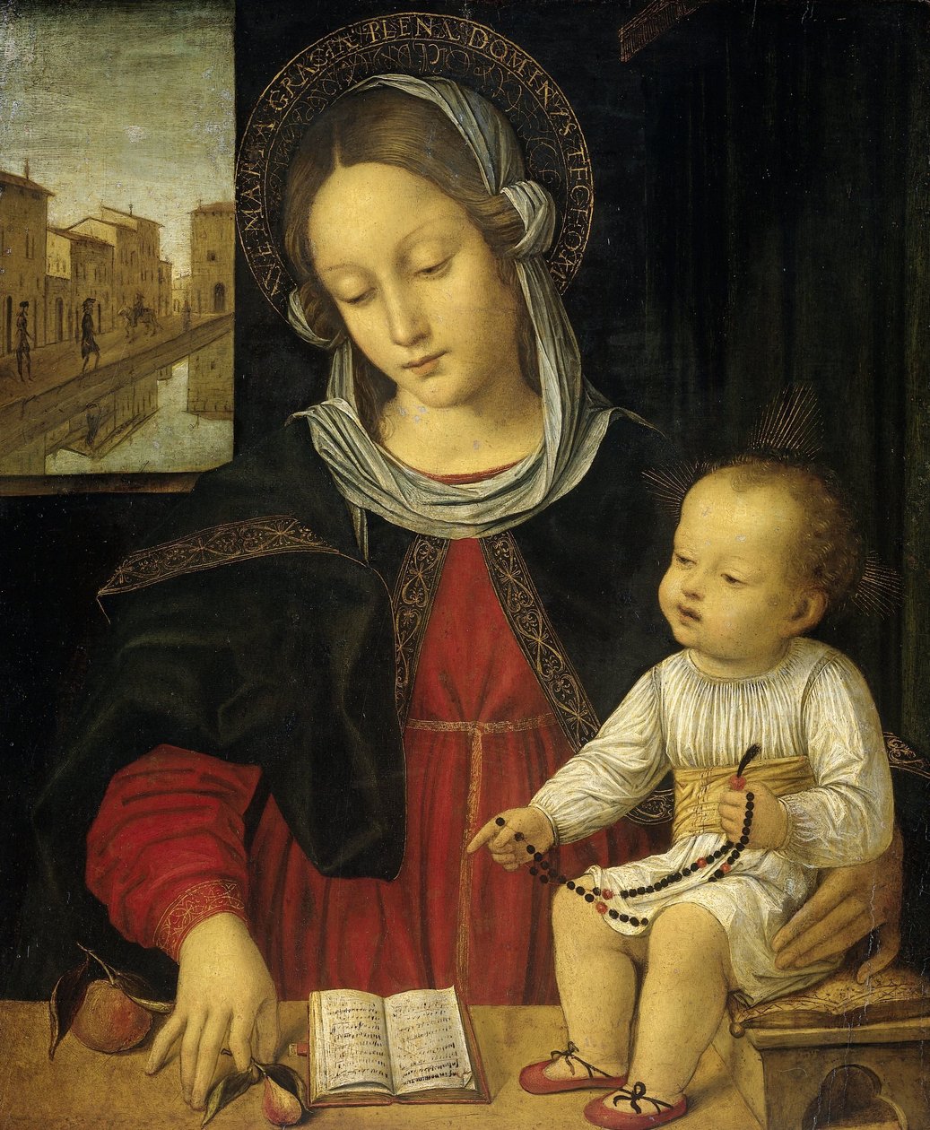 madonna ve çocuk by Borgognone