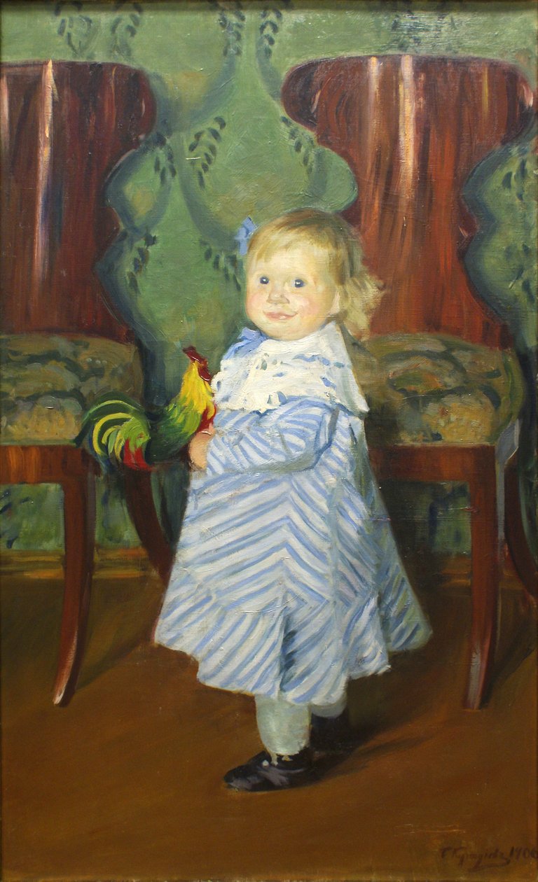 Sanatçıların Kızı, Irina by Boris Mikhailovich Kustodiev
