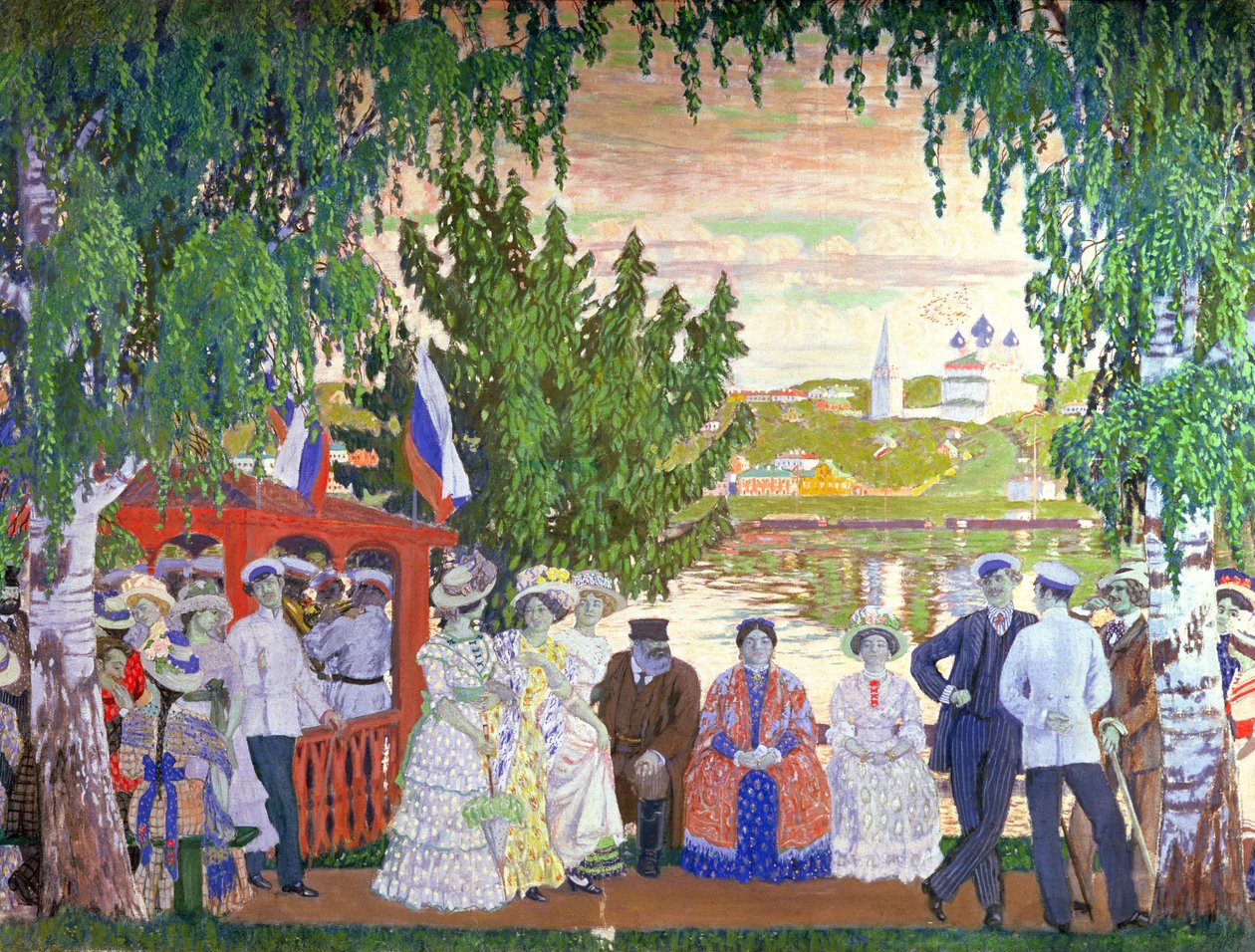 Bayram Buluşması, 1910 by Boris Mikhailovich Kustodiev