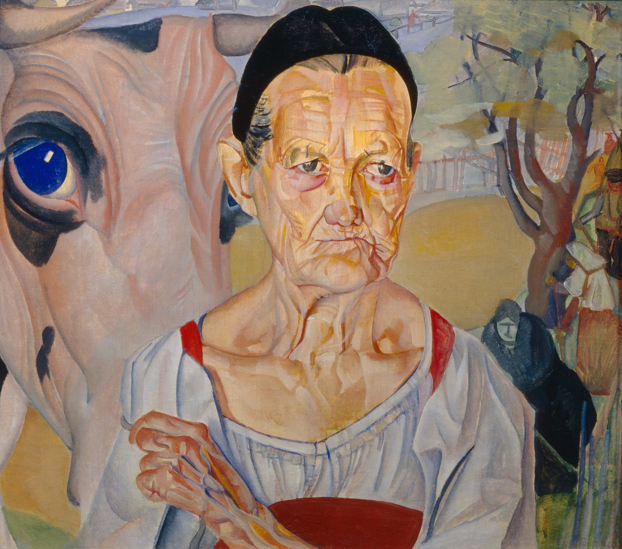 Döngüden Dairywoman The Faces of Russia, 1917 by Boris Dmitrievich Grigoriev