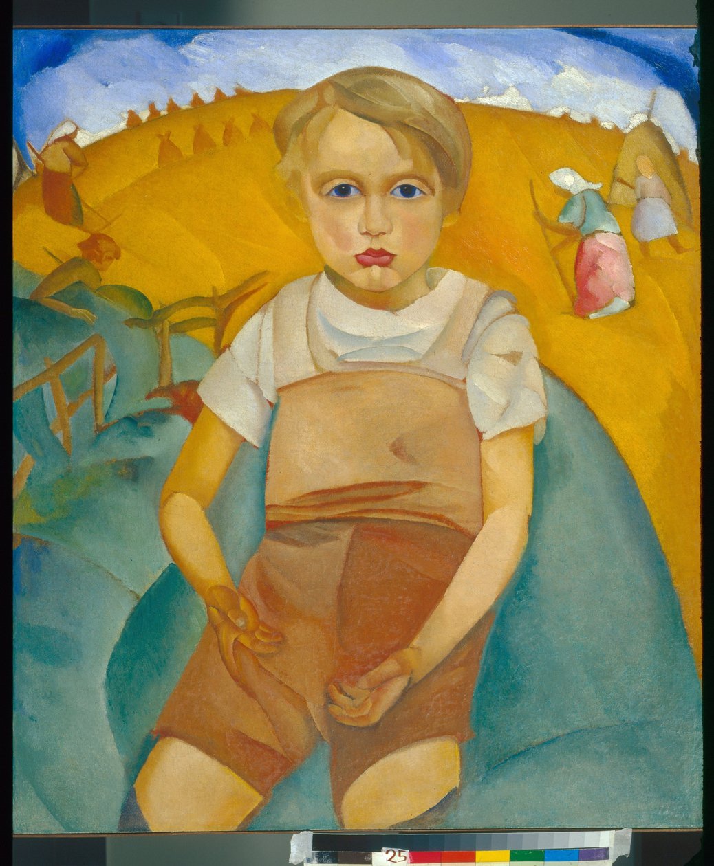 Sosyetik (oğlunun portresi) - Boyama Boris Dmitryevich Grigoriev (1886-1939), tuval üzerine yağlıboya (92x80 cm) by Boris Dmitrievich Grigoriev