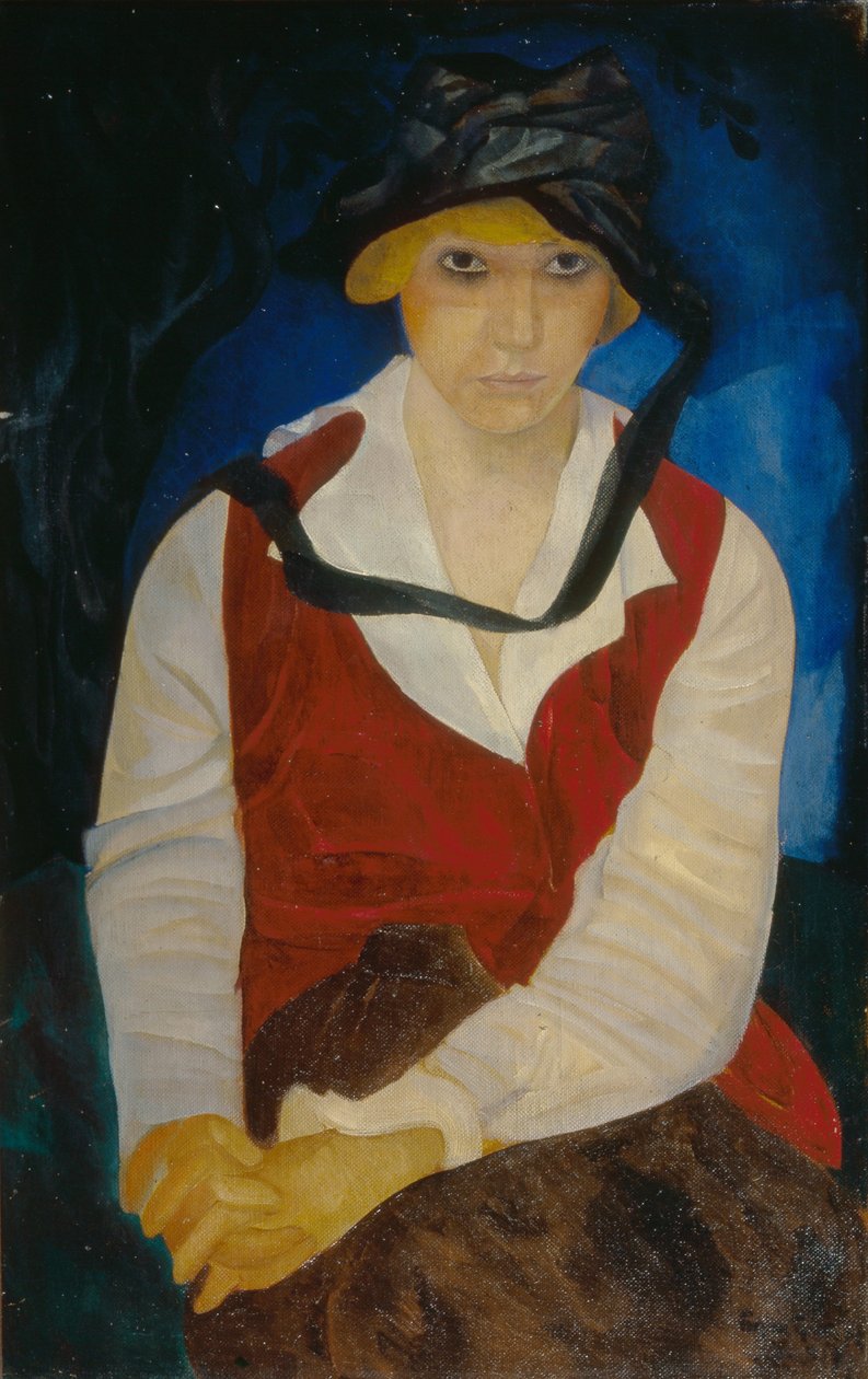 Sanatçı eşinin portresi, 1917 by Boris Dmitrievich Grigoriev