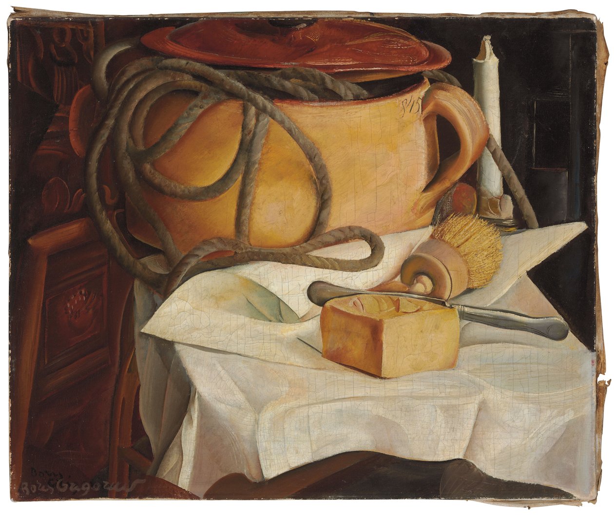 Mum ile Natürmort by Boris Dmitrievich Grigoriev
