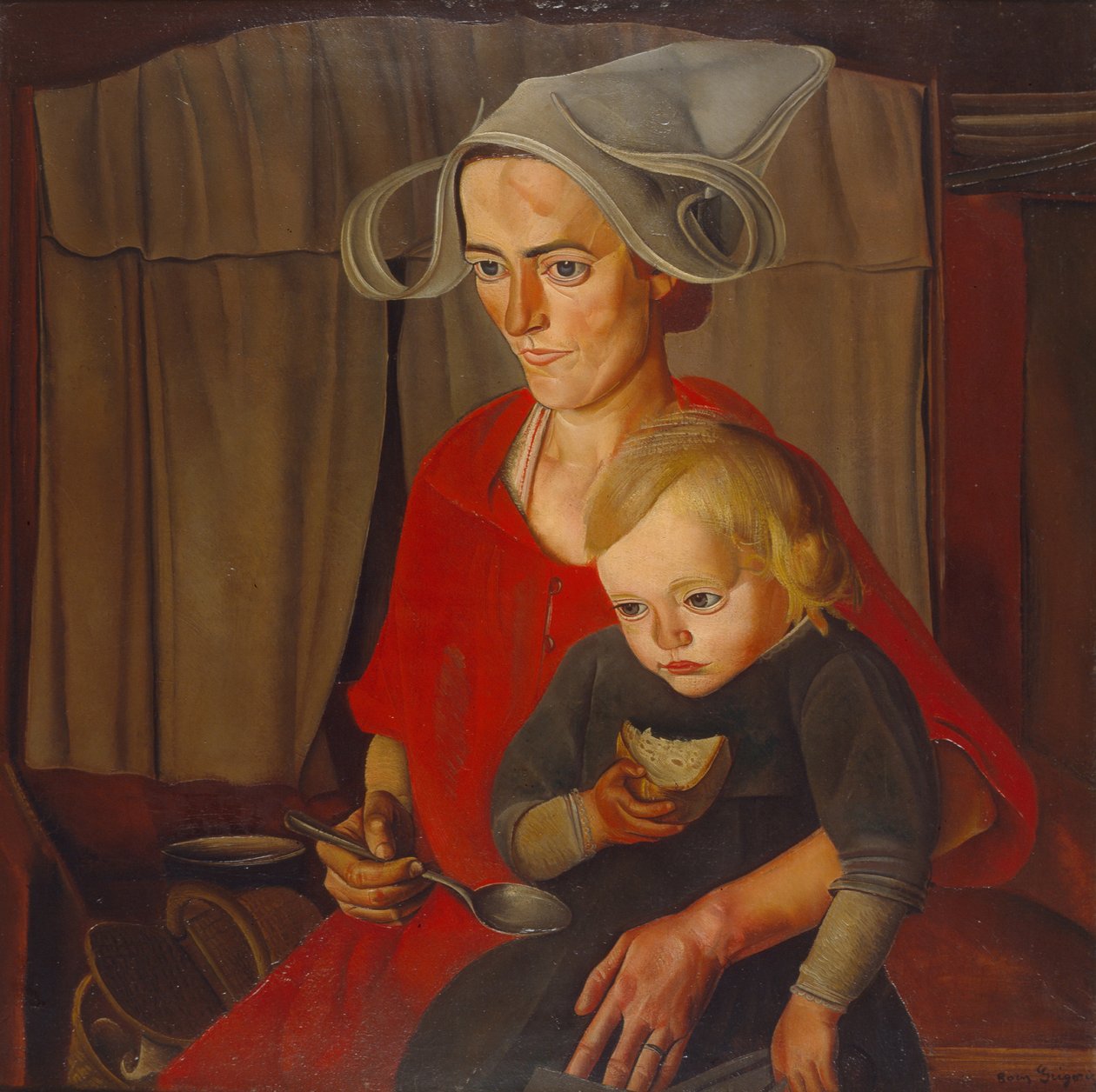 Yoksulluk, 1925 by Boris Dmitrievich Grigoriev