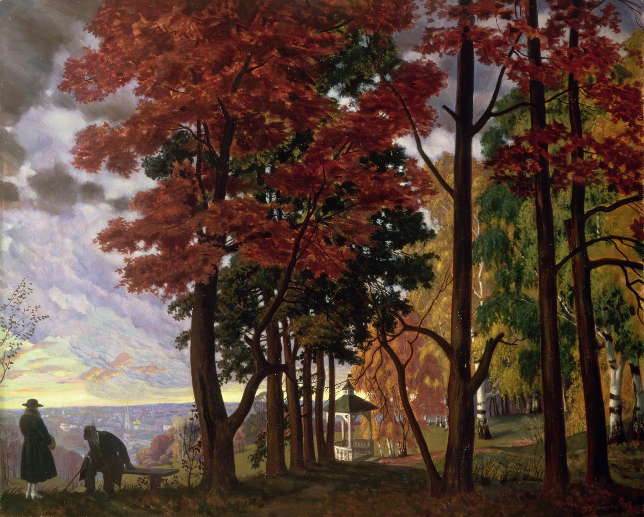 Sonbahar by Boris Mikhailovich Kustodiev