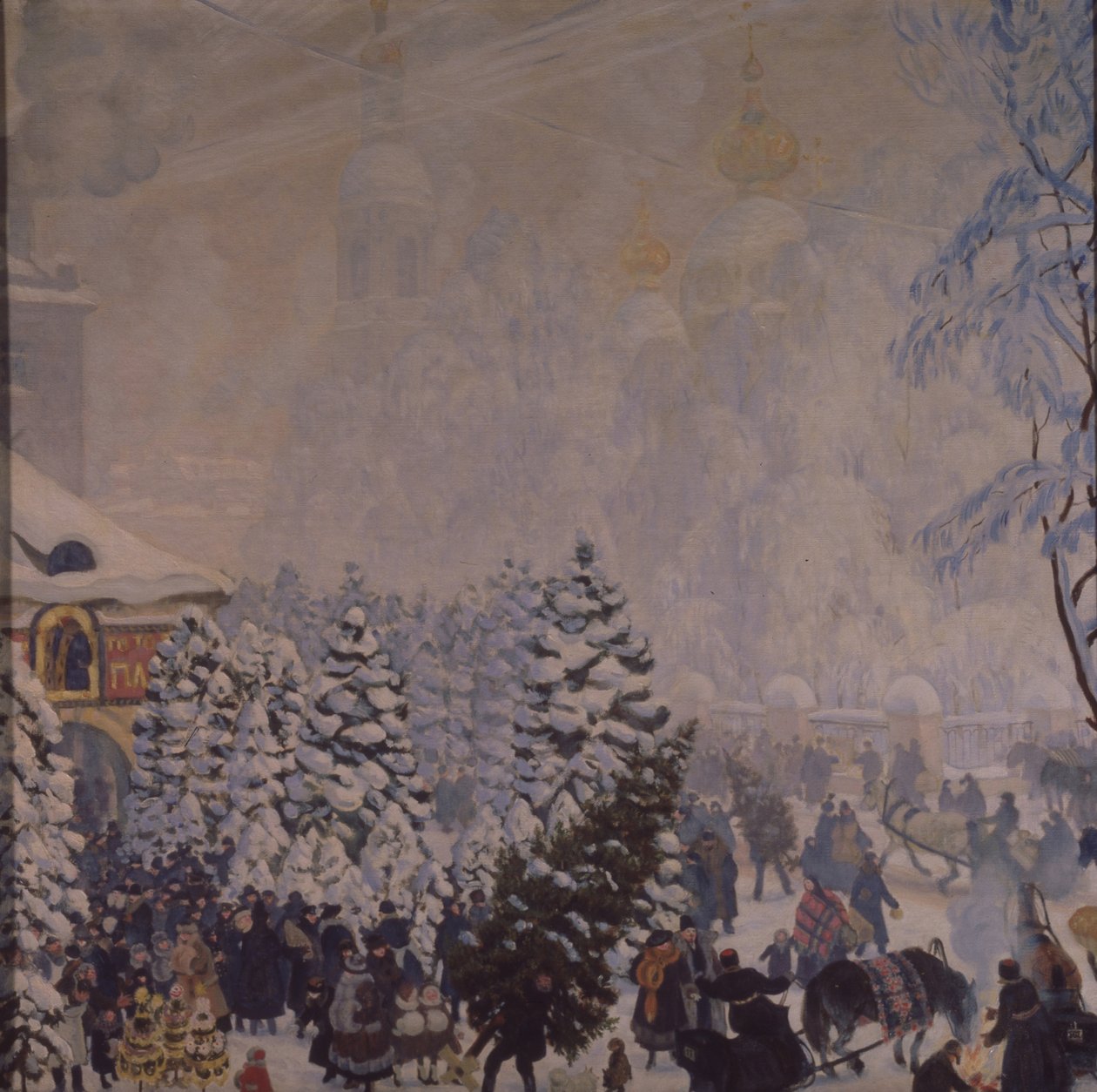 Noel Pazarı, 1918 by Boris Mikhailovich Kustodiev