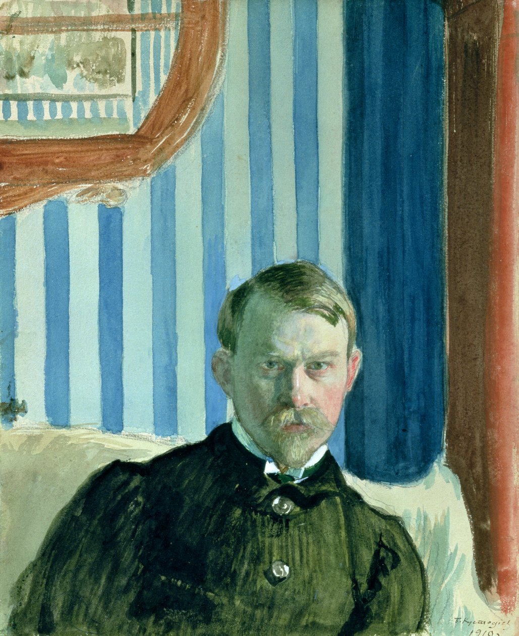 Otoportre by Boris Mikhailovich Kustodiev
