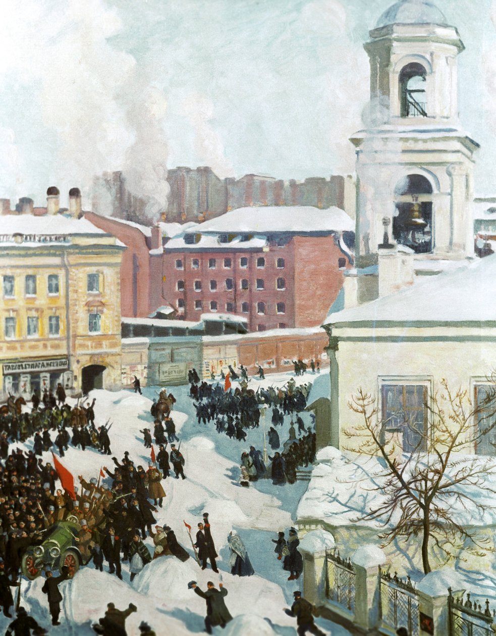 27 Şubat 1917, 1917. by Boris Mikhailovich Kustodiev