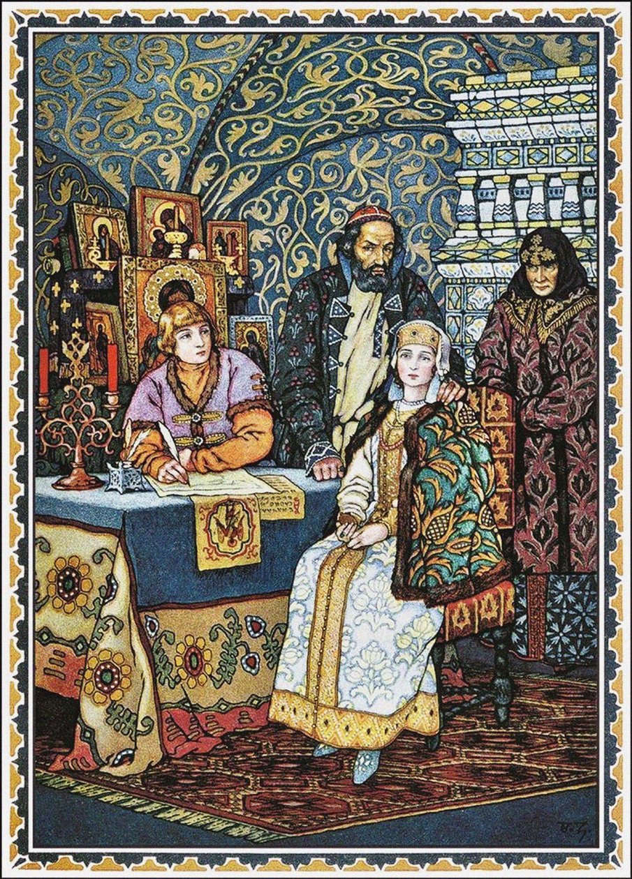 Boris Godunov ve Ailesi, 1927 by Boris Vasilievich Zvorykin