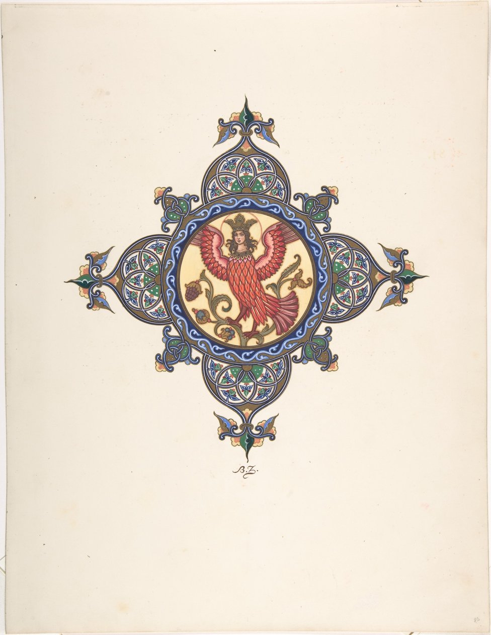 Firebird olarak Tsarevna, c. 1925 by Boris Vasilievich Zvorykin