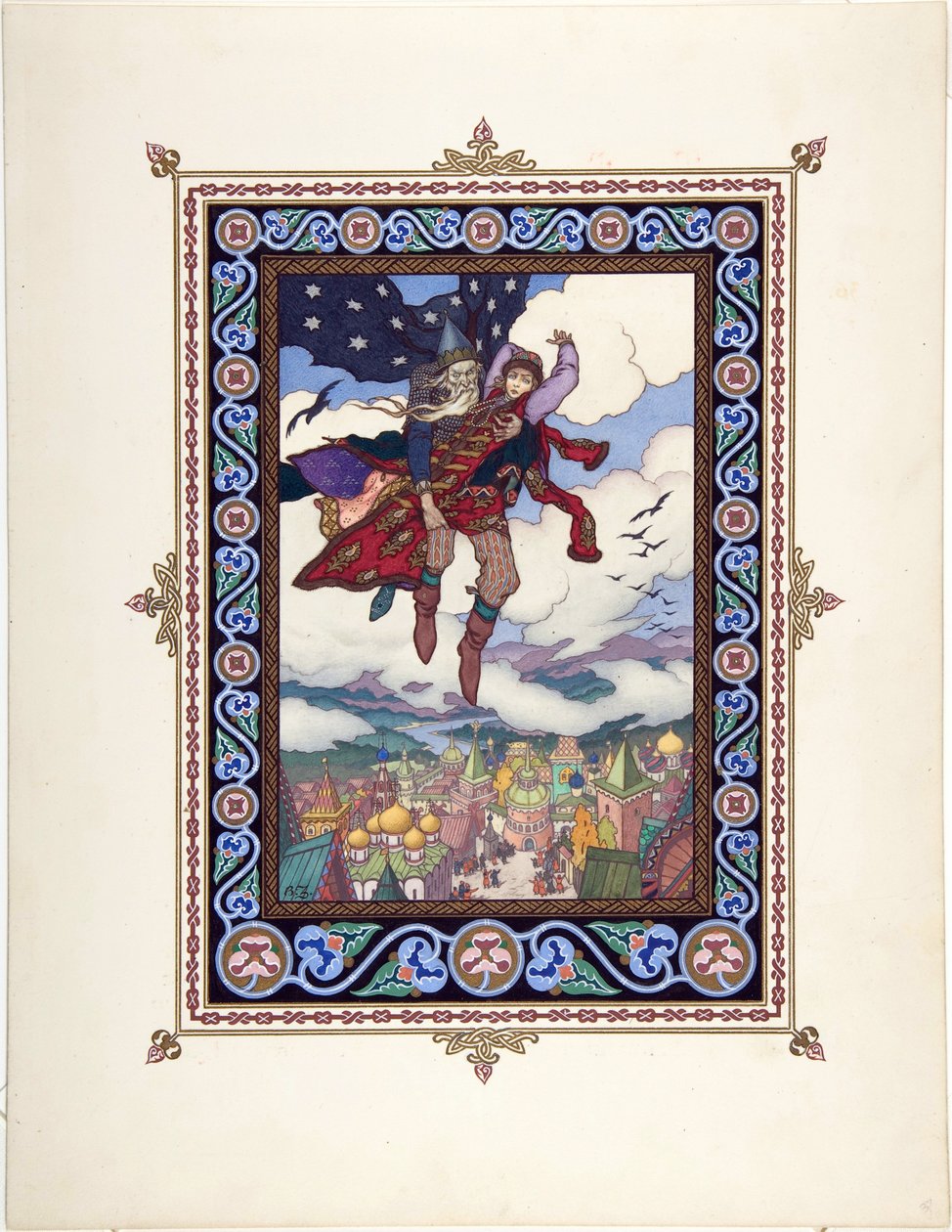 Masal için çizim Marya Morevna (Maria des mers) par Zvorykin, Boris Vasilievich (1872