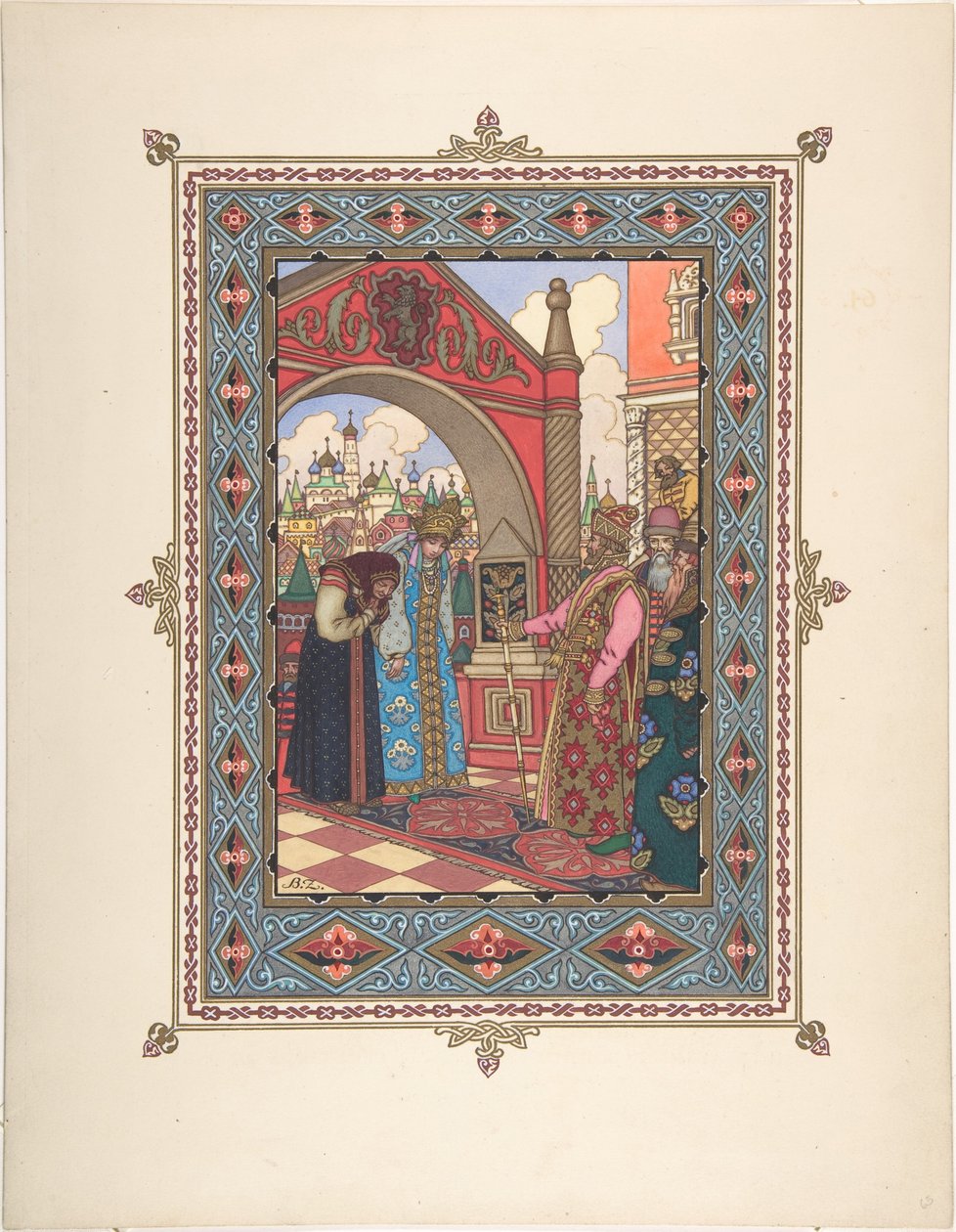 Güzel Vasilisa peri masalı için illüstrasyon, c. 1925 by Boris Vasilievich Zvorykin