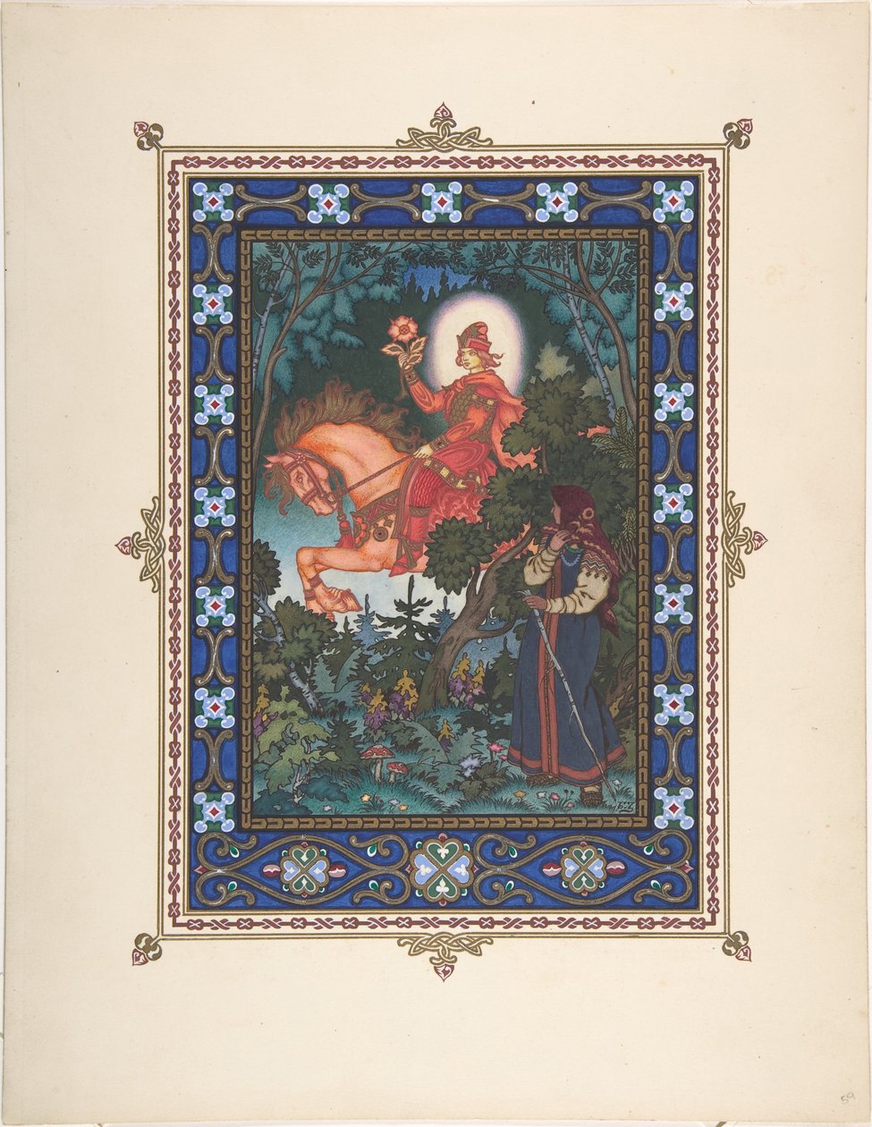 Güzel Vasilisa peri masalı için illüstrasyon, c. 1925 by Boris Vasilievich Zvorykin