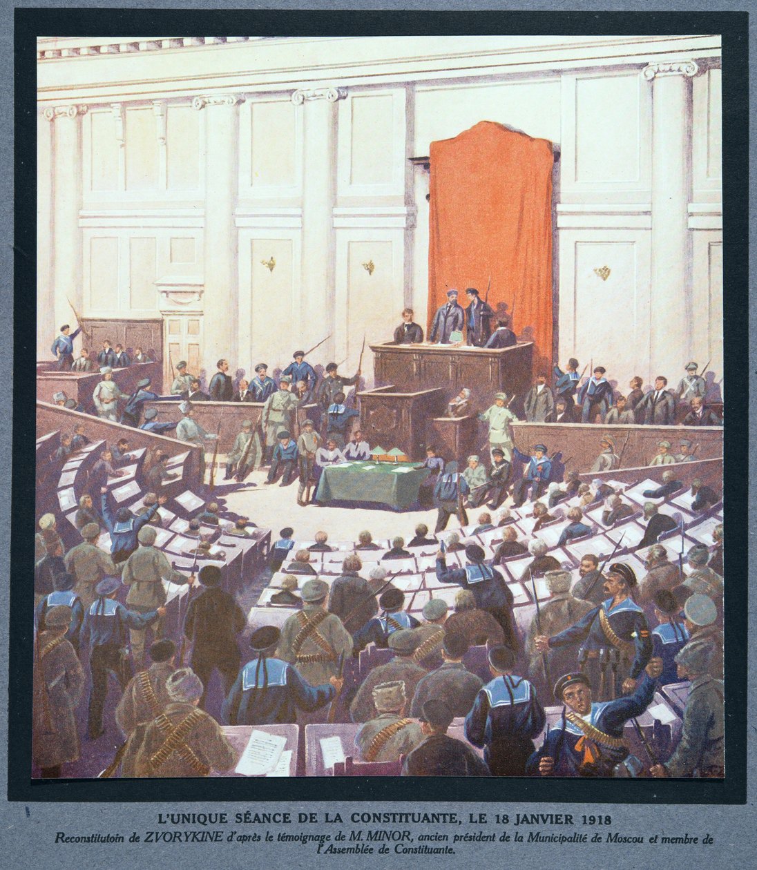 Kurucu Meclisin tek oturumu, 18 Ocak by Boris Vasilievich Zvorykin