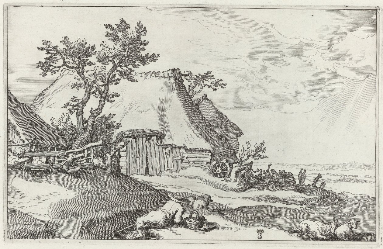 Çiftlik ile manzara by Boëtius Adamsz. Bolswert
