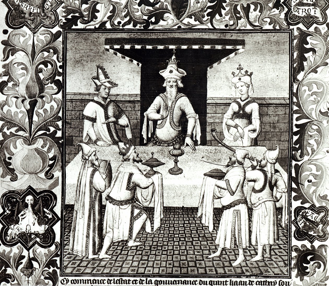 Bayan Fr 2810 f.136v, Büyük Han
