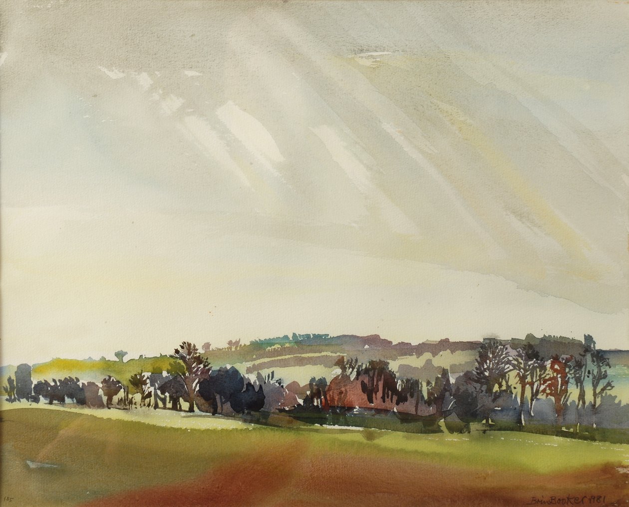 Sabah Manzarası, 1981 (kağıt üzerinde wc) by Brenda Brin Booker