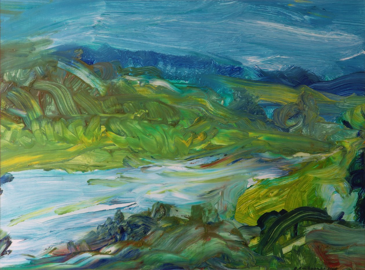 Mavi Nehir Manzarası II, 1988 by Brenda Brin Booker